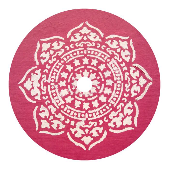 Pegatina Sensor Pegatina mosaico flor blanco rosa